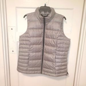 Lands End 600 CT down puffer vest athleisure women 14/16l NWT
